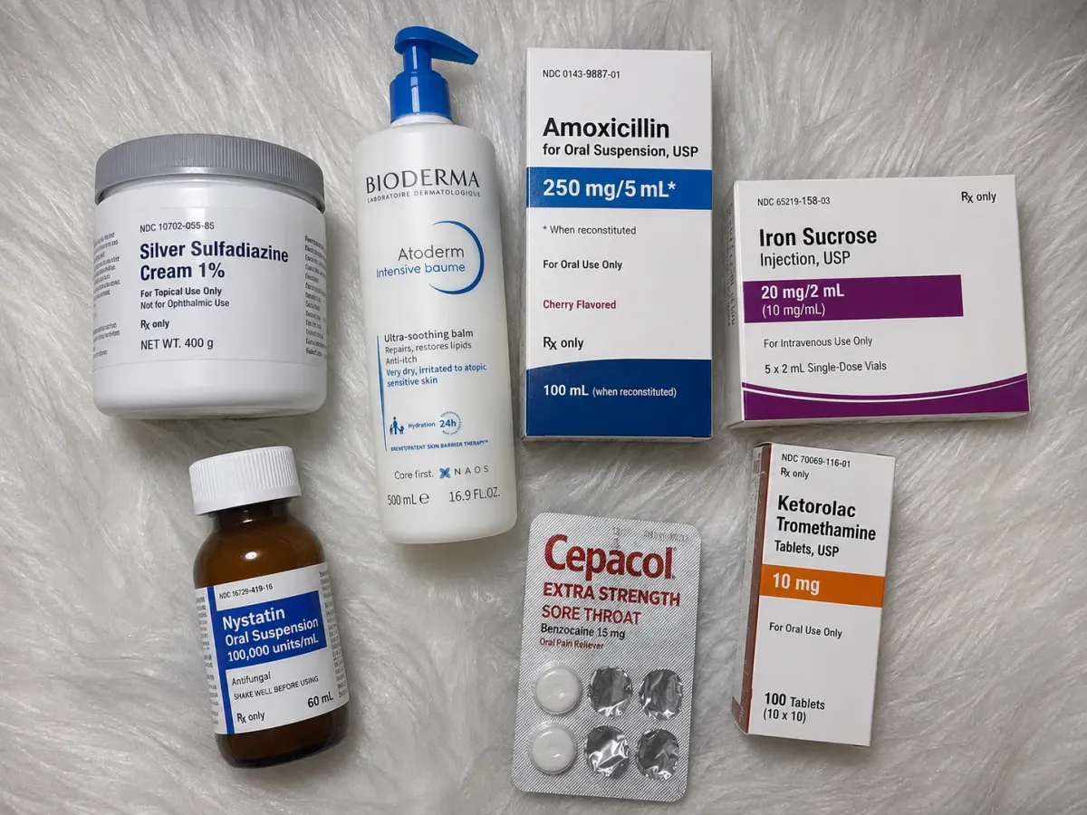 Ointments, Creams and Medications